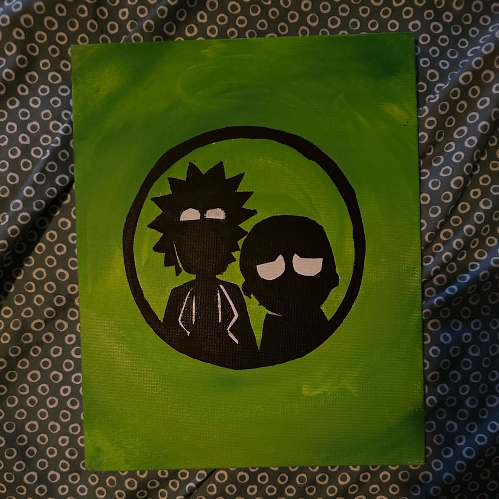 Rick and Morty Portal Painting